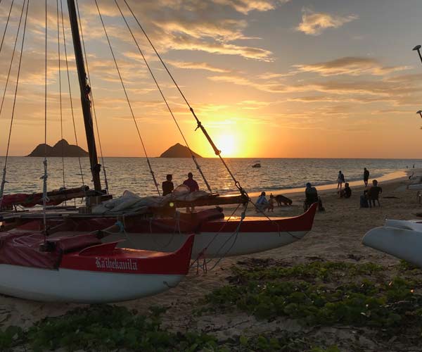 Outrigger Bath on Sandy Beach