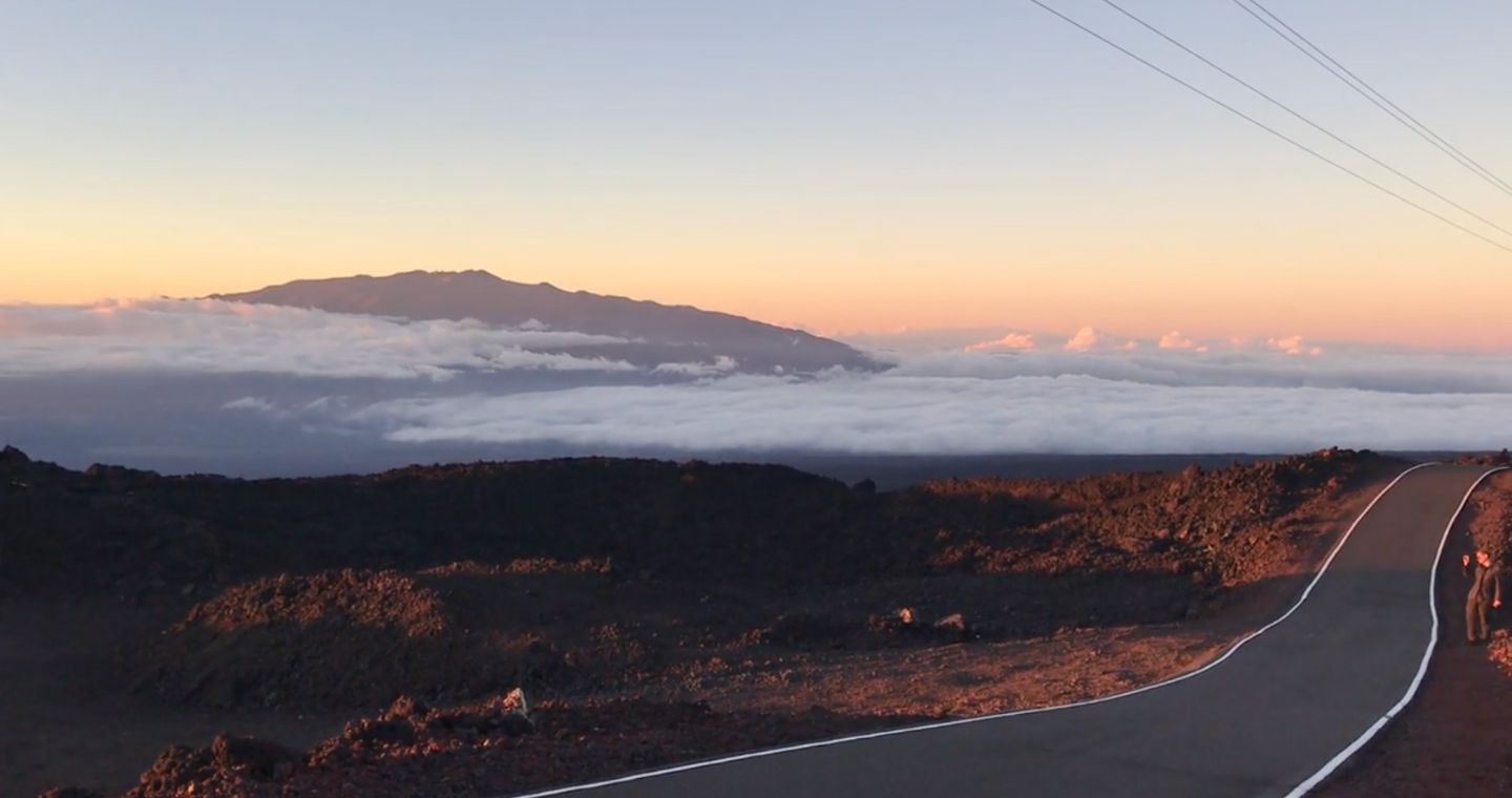 View of Mauna Kea from the road in Hawaii