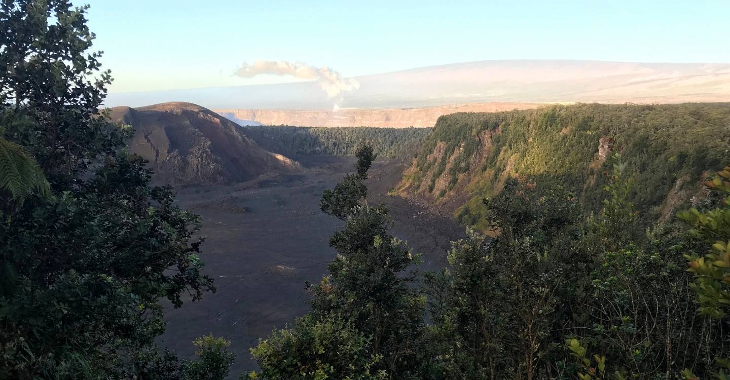 Crater view at Hawaii Volcanoes National Park,a USA World Heritage Site