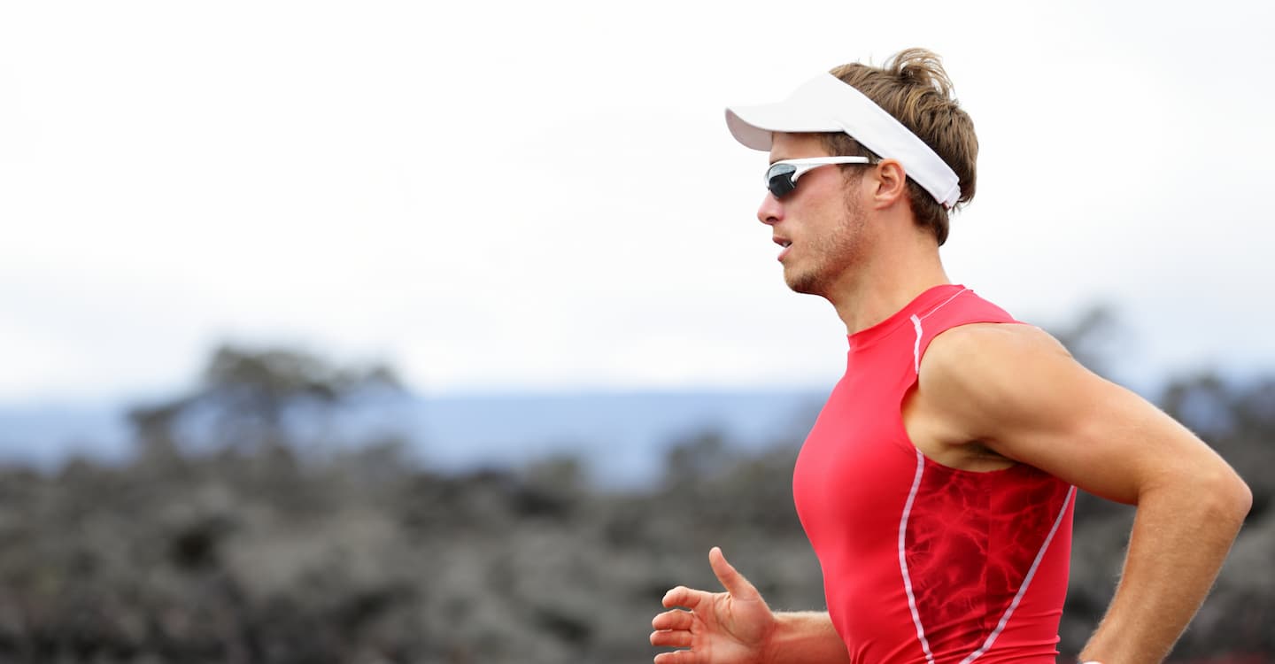 A runner training for Ironman Hawaii, one of the best marathons in the US